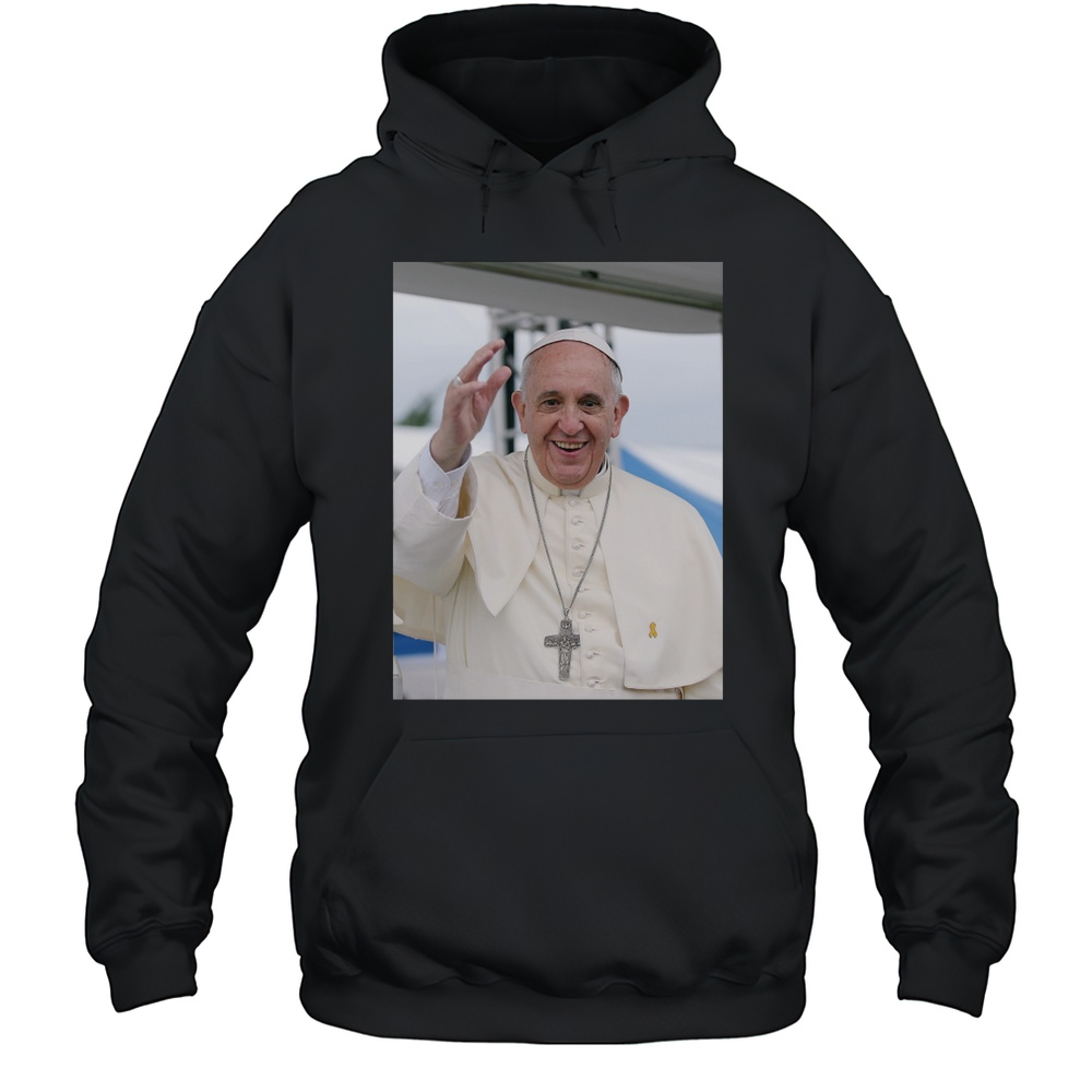 Portrait Of Pope Francis 2025 T-shirt Unisex Hoodie