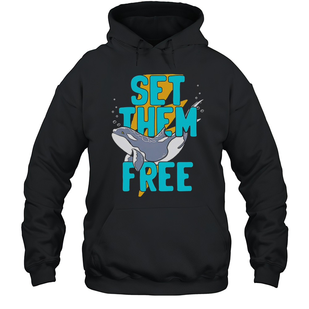 Set Them Free Whale Cute Shirt Unisex Hoodie