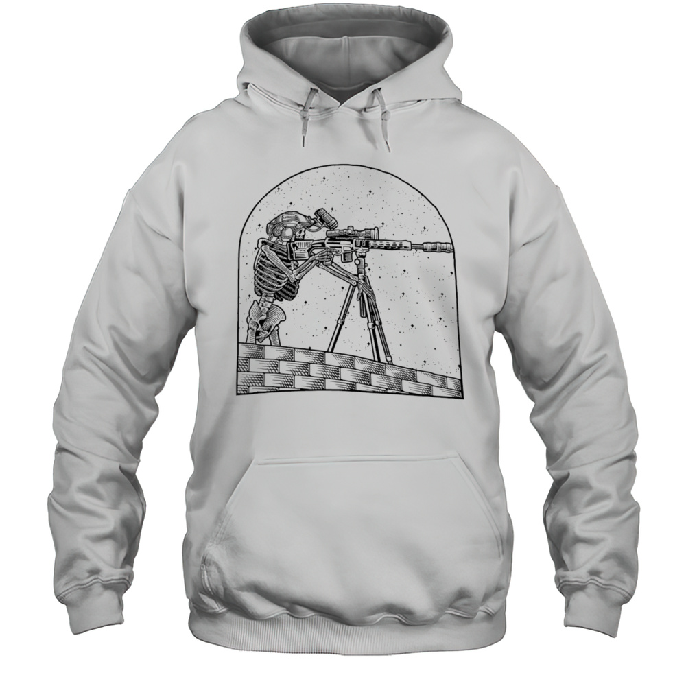 Skeleton Sniper Precision Shirt Unisex Hoodie