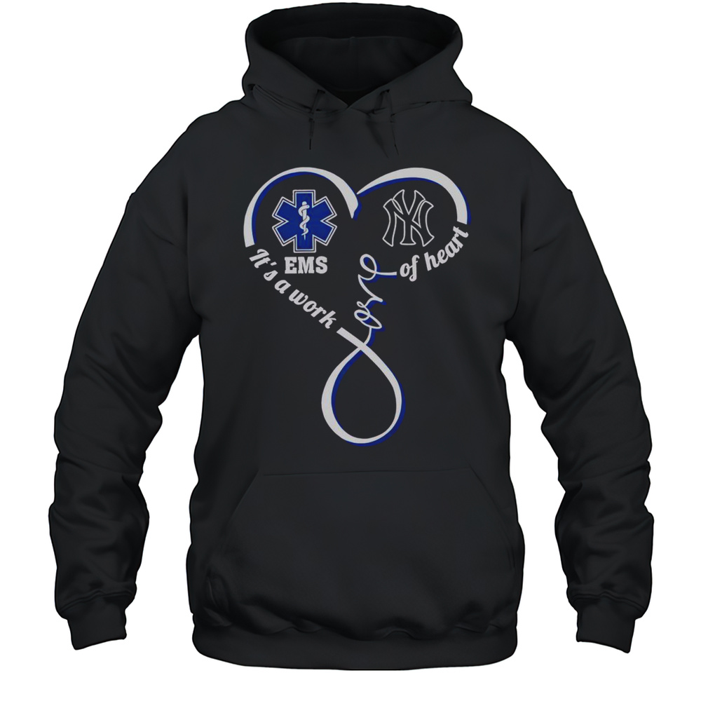 Top Ems Its A Work Of Heart New York Yankees T-Shirt Unisex Hoodie
