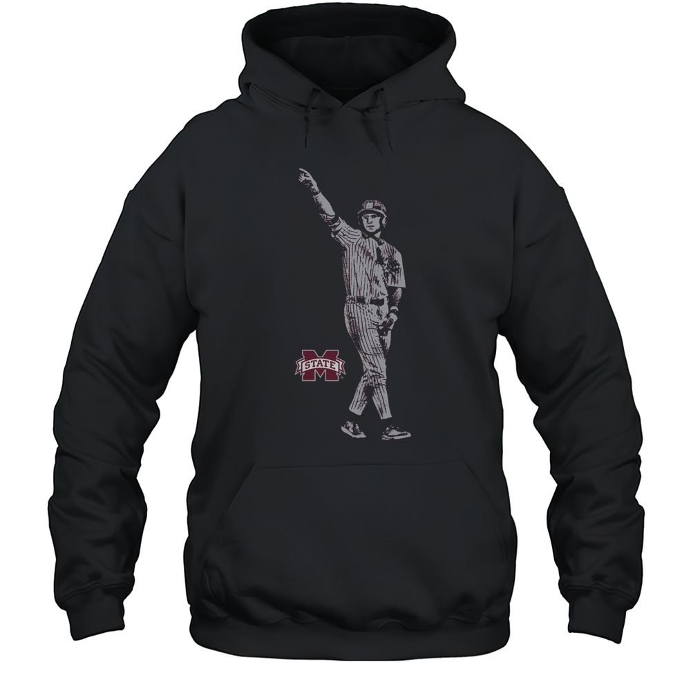 Ace Reese Mississippi State Bulldogs Baseball Illustrated Maroon NCAA 2025 T-shirt Unisex Hoodie