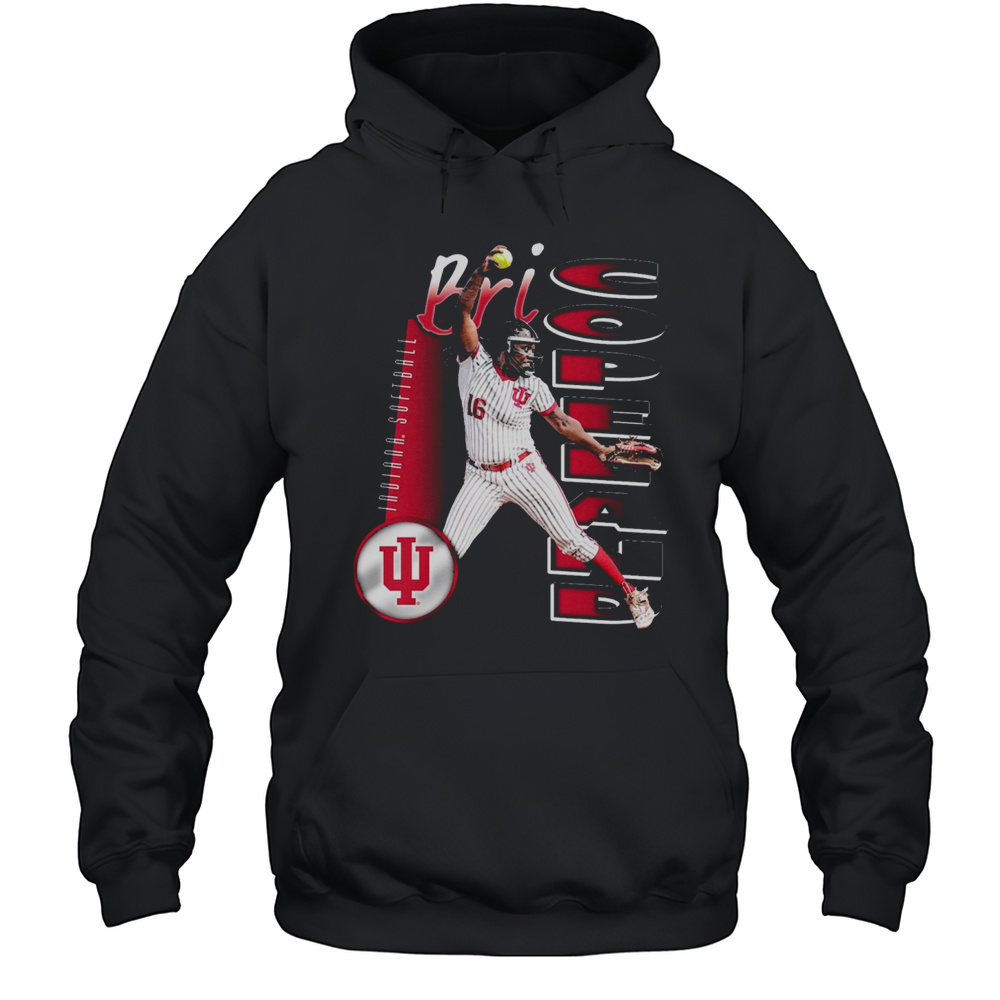 Brianna Copeland Illustrated Indiana Hoosiers Softball NCAA 2025 Graphic T-shirt Unisex Hoodie