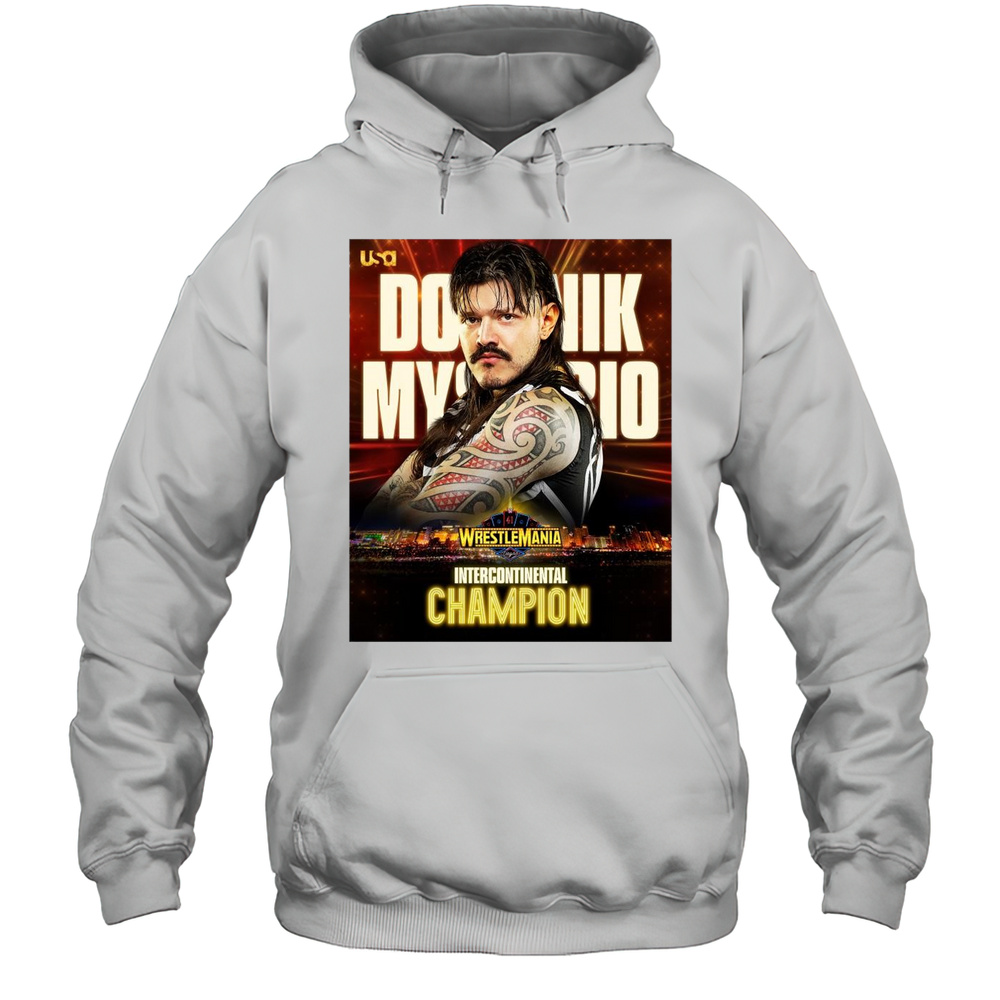 Congratulations Dominik Mysterio WrestleMania 41 Vegas Intercontinental Champion T-shirt Unisex Hoodie