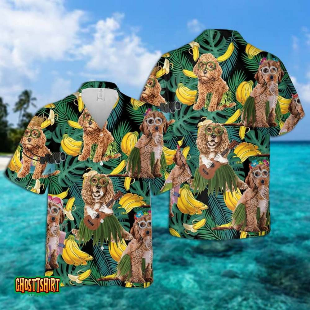 Cookapoo Summer Leaves Banana Green Aloha Hawaiian Shirt Cookapoo Summer Leaves Banana Green Aloha Hawaiian Shirt