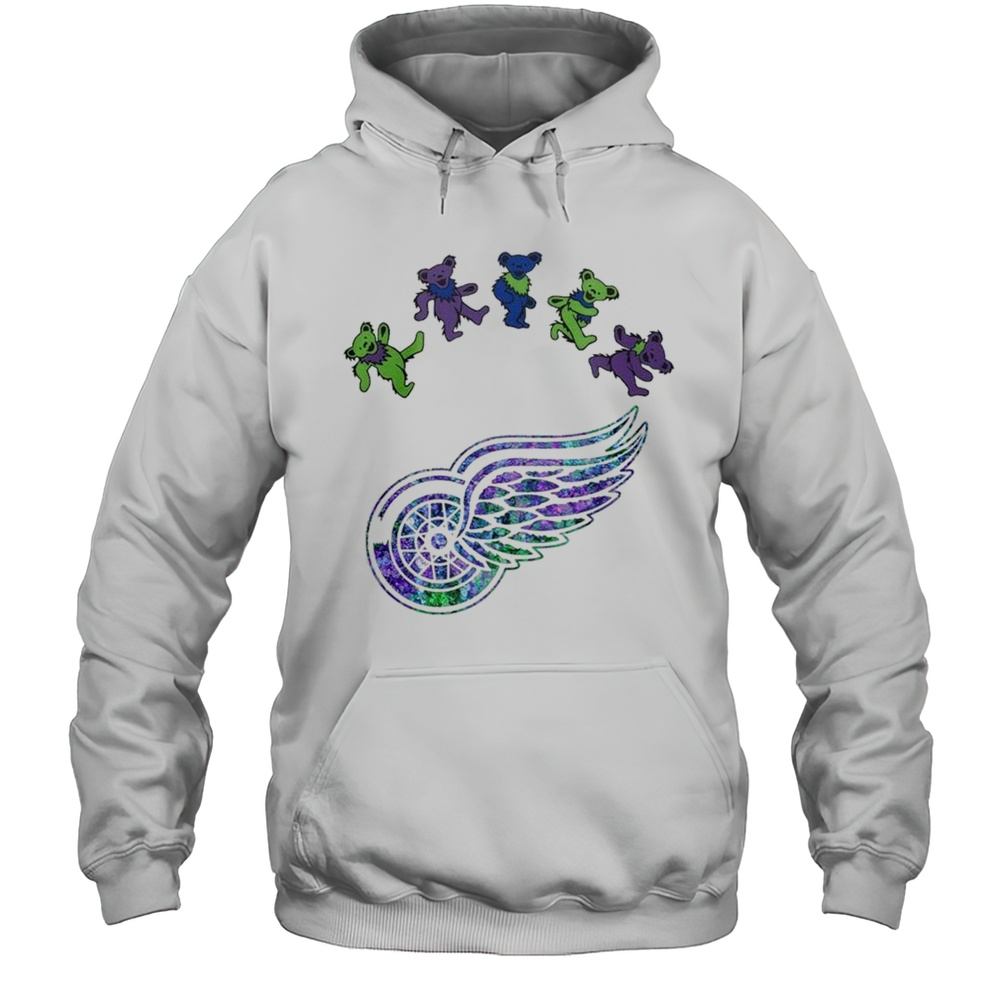 Detroit Red Wings NHL X Grateful Dead Night 2025 Hockey Shirt Unisex Hoodie