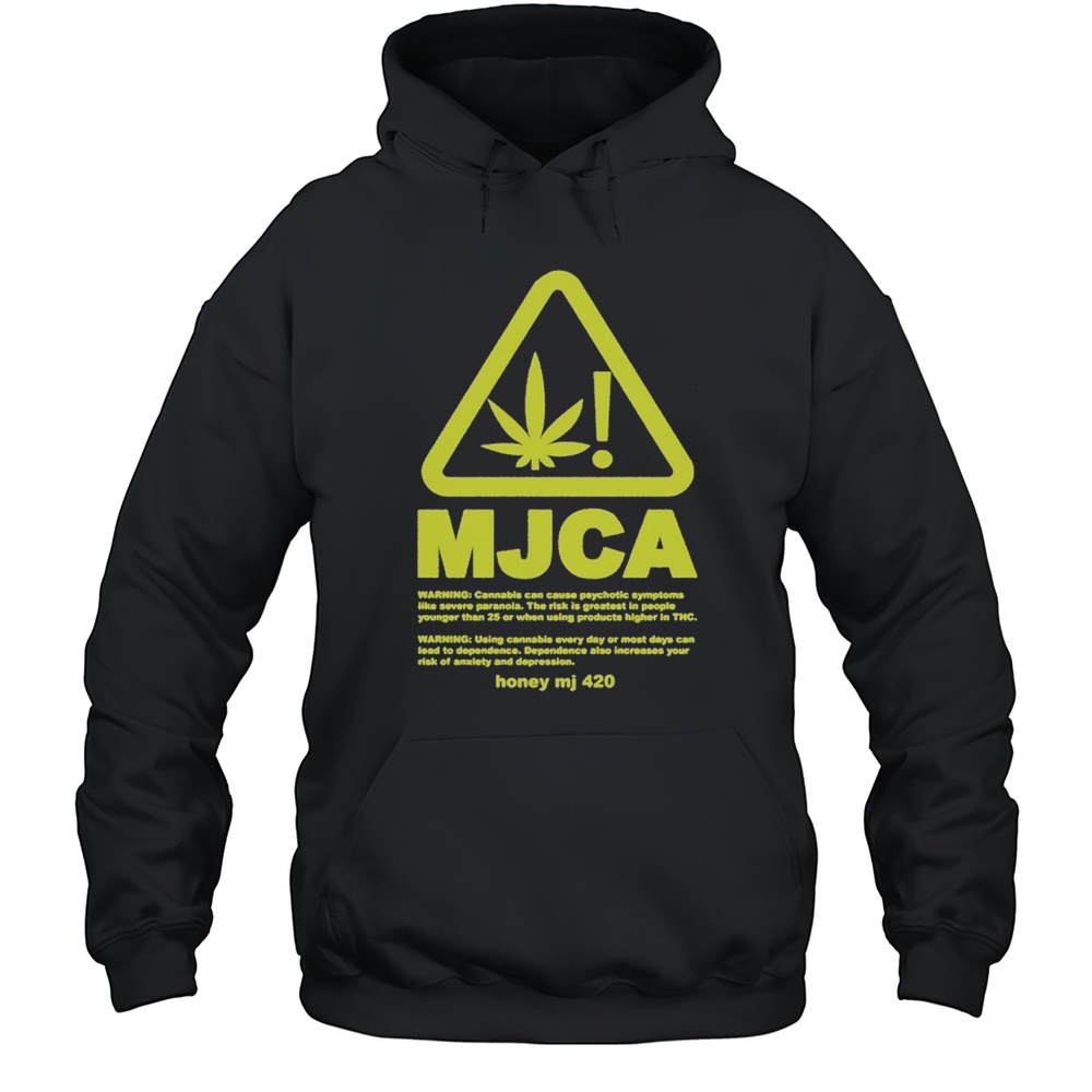 Honey Mj 420 MJCA Warning T-shirt Unisex Hoodie