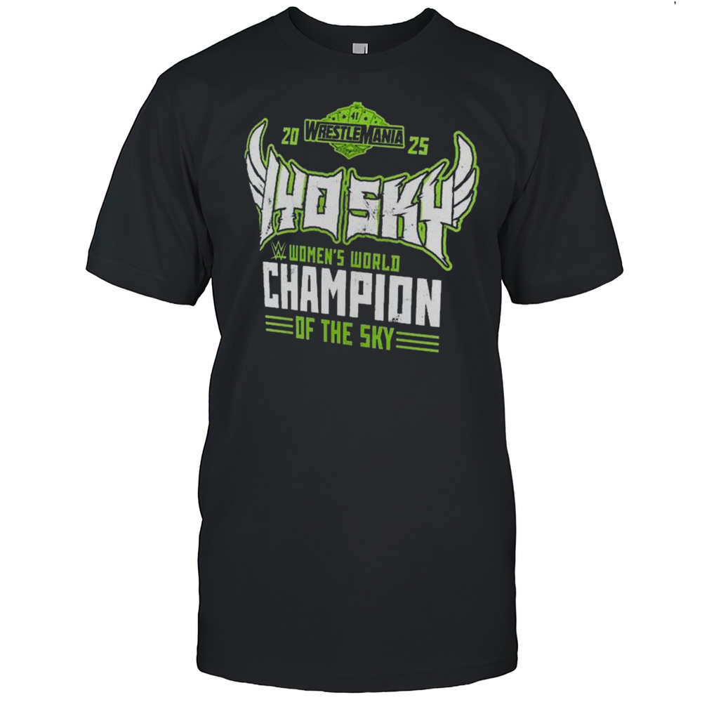 IYO SKY WrestleMania 41 Winner Womens World Champions Of The Sky 2025 T-shirt