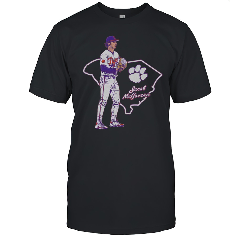 Jacob McGovern Clemson Tigers Baseball Hometown Hero NCAA 2025 Graphic T-shirt