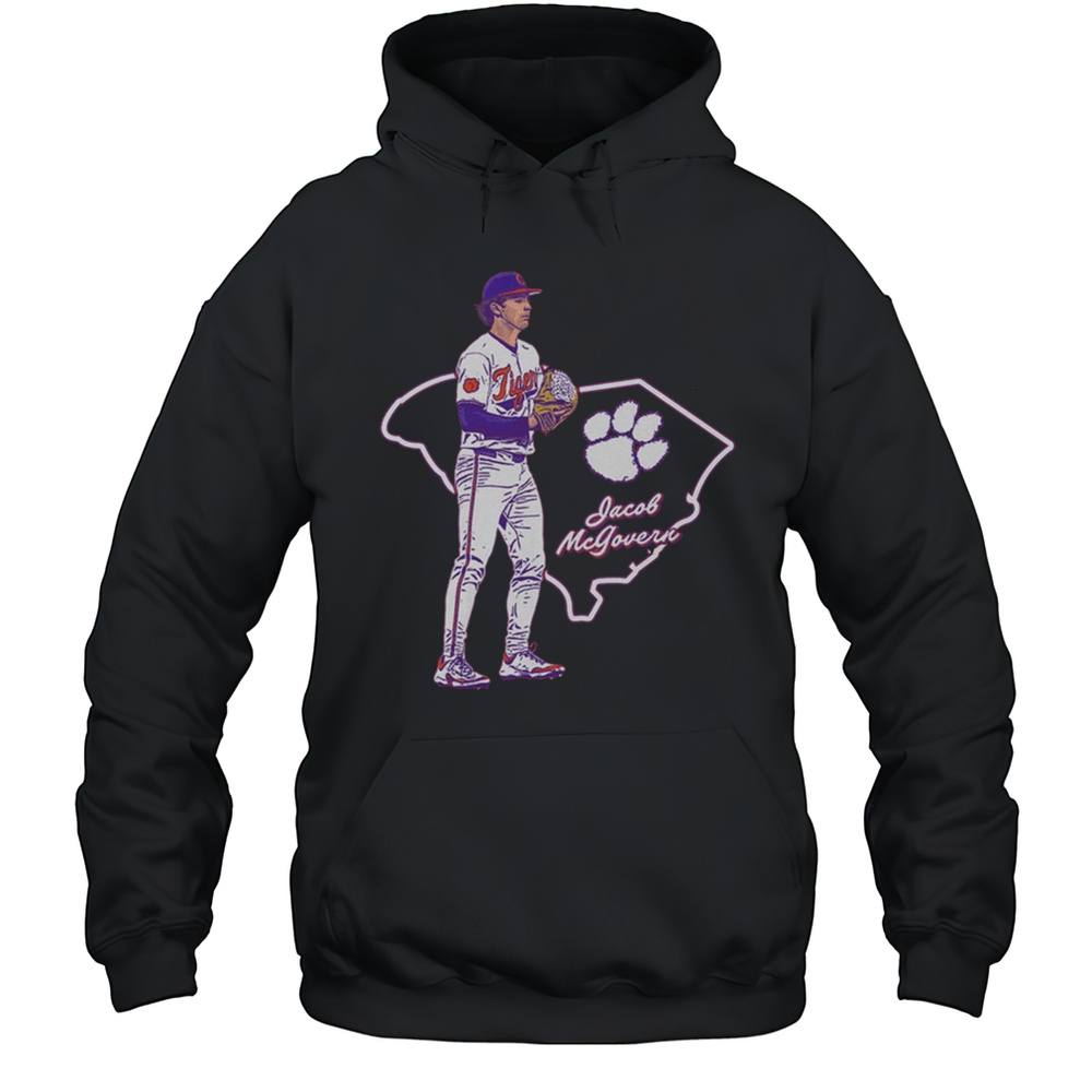 Jacob McGovern Clemson Tigers Baseball Hometown Hero NCAA 2025 Graphic T-shirt Unisex Hoodie