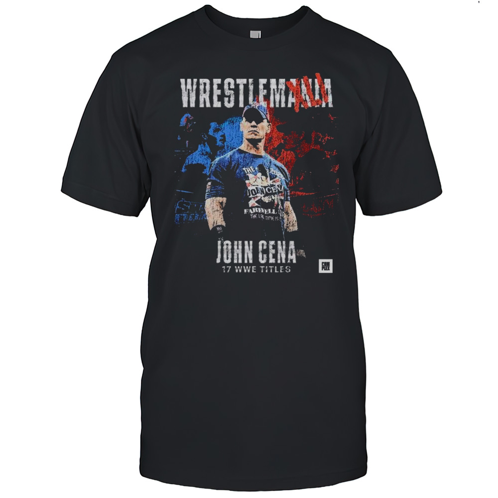 John Cena Win His 17th World Title At WrestleMania 41 All Time Leader In World Title Reigns T-shirt John Cena Win His 17th World Title At WrestleMania 41 All Time Leader In World Title Reigns T-shirt