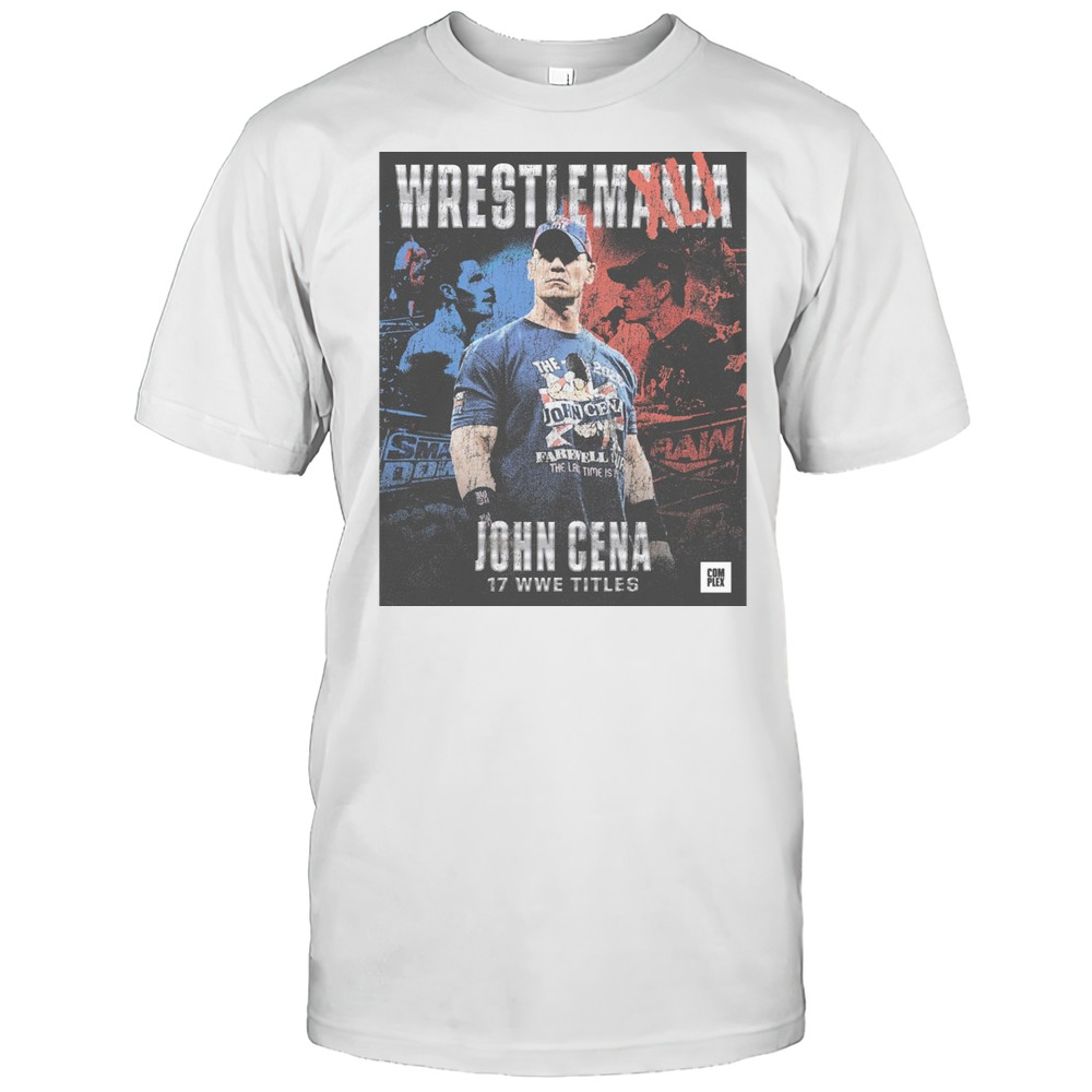 John Cena Wins 17th Wwe World Title At Wrestlemania 41 Vintage T-shirt