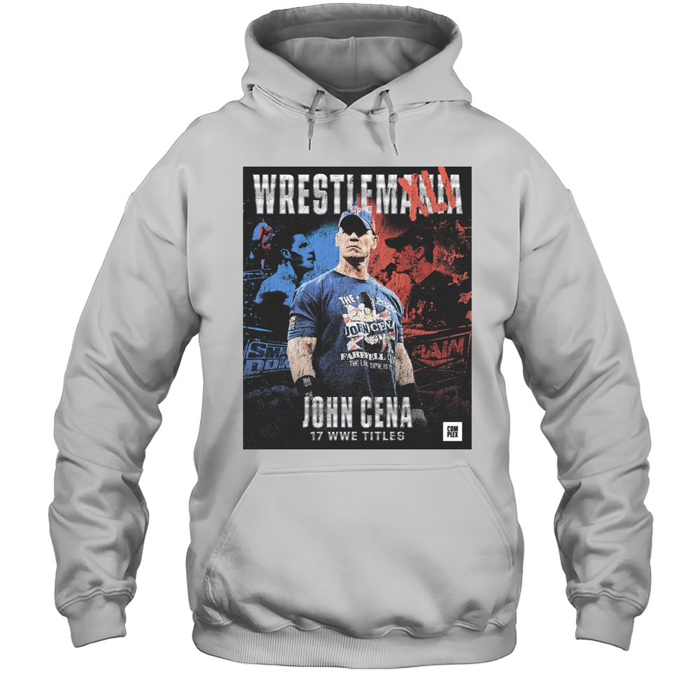 John Cena Wins 17th Wwe World Title At Wrestlemania 41 Vintage T-shirt Unisex Hoodie