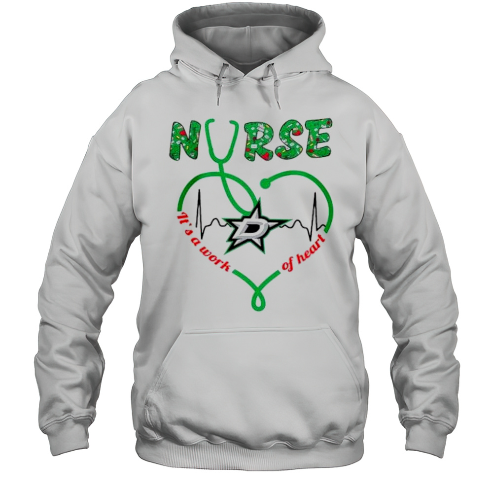 Nurse Its A Work Of Heat Dallas Stars Shirt Unisex Hoodie