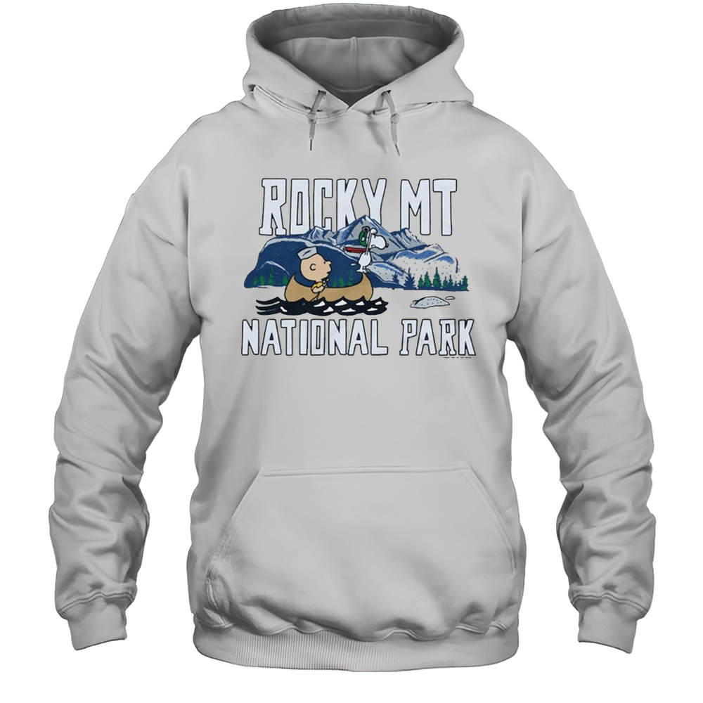 Peanuts Charlie Brown X Rocky Mountain National Park 2025 Retro Painting T-shirt Unisex Hoodie