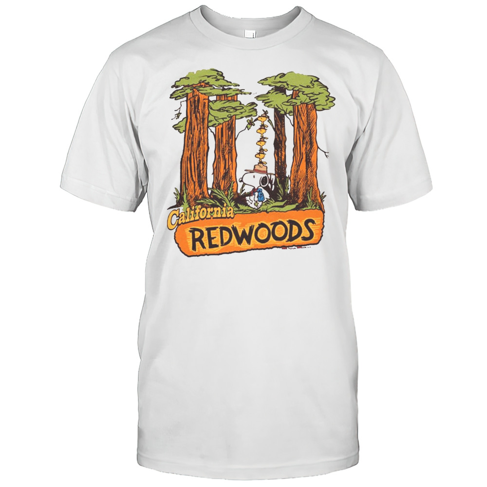 Peanuts Snoopy X California Redwoods 2025 Retro Painting T-shirt