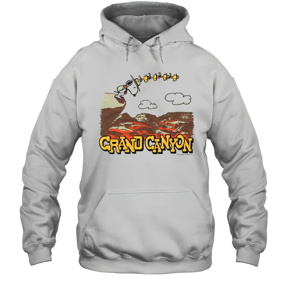 Peanuts Snoopy X Grand Canyon National Park 2025 Retro Painting T-shirt Unisex Hoodie