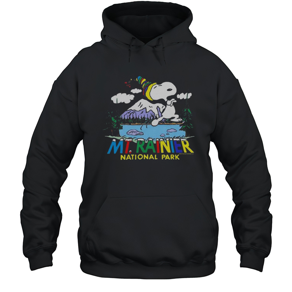 Peanuts Snoopy X Mount Rainier National Park Shirt Unisex Hoodie