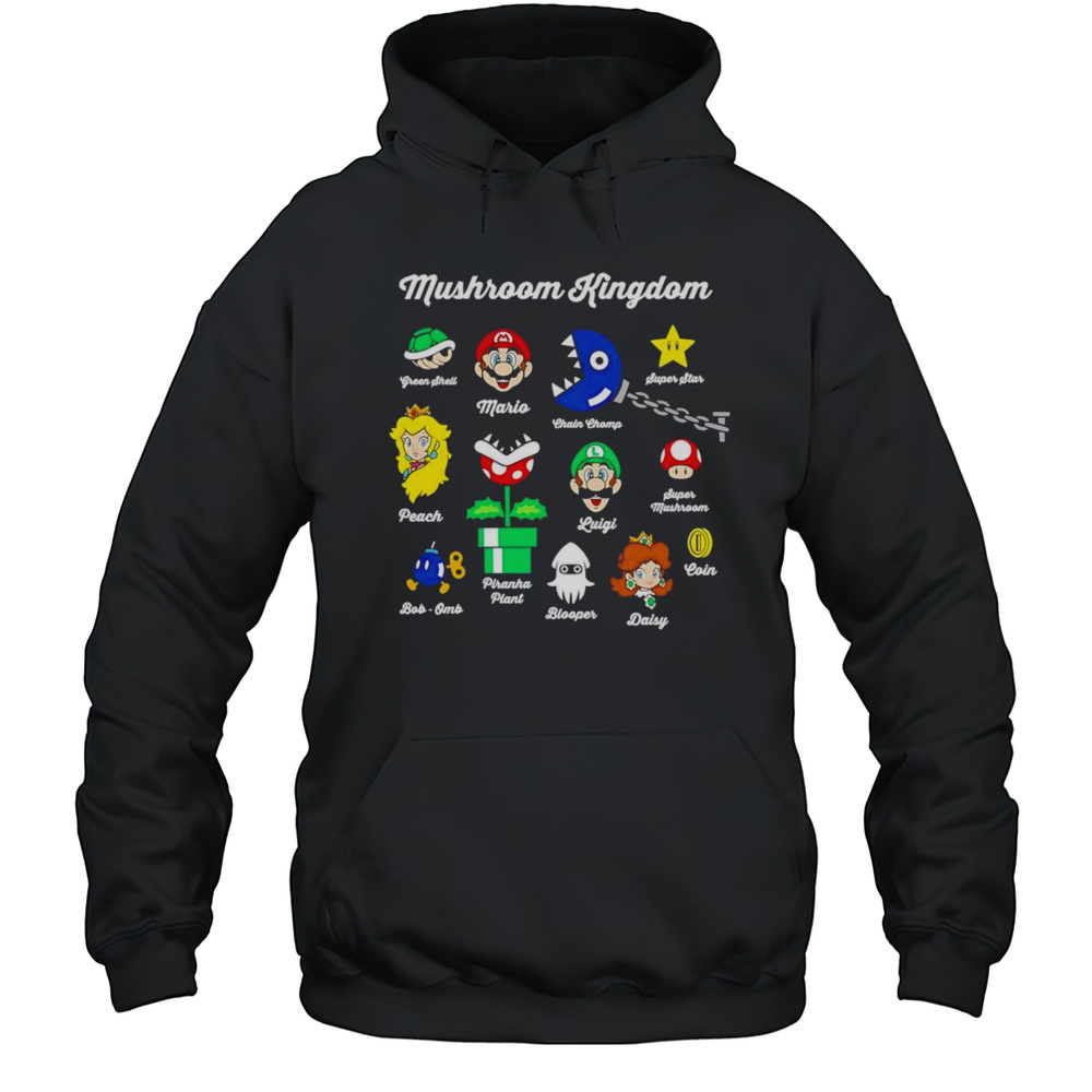 Super Mario Mushroom Kingdom Shirt Unisex Hoodie