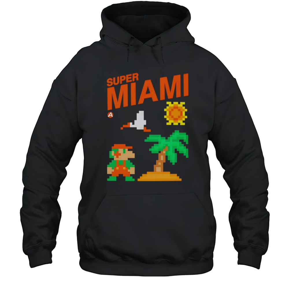 Super Miami Mario Shirt Unisex Hoodie