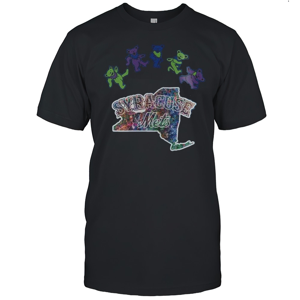 Syracuse Mets Grateful Dead Night 2025 Baseball Shirt