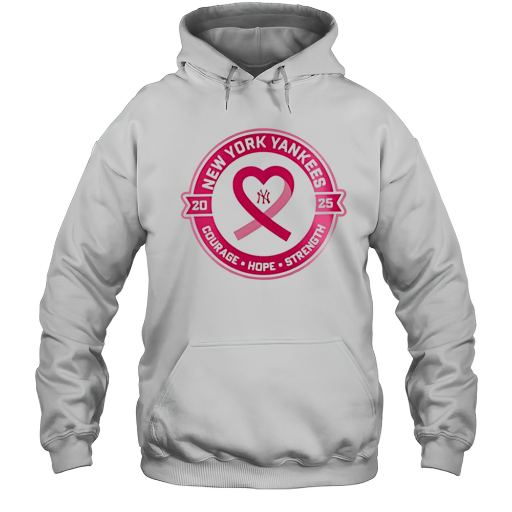 Yankees Cancer Awareness Night 2025 Shirt Unisex Hoodie