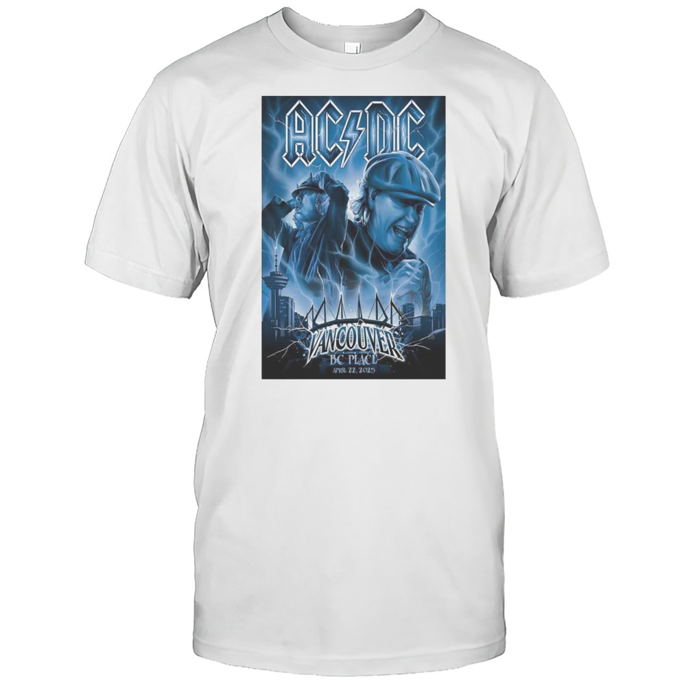 AC DC April 22 2025 BC Place Show Vancouver T-shirt
