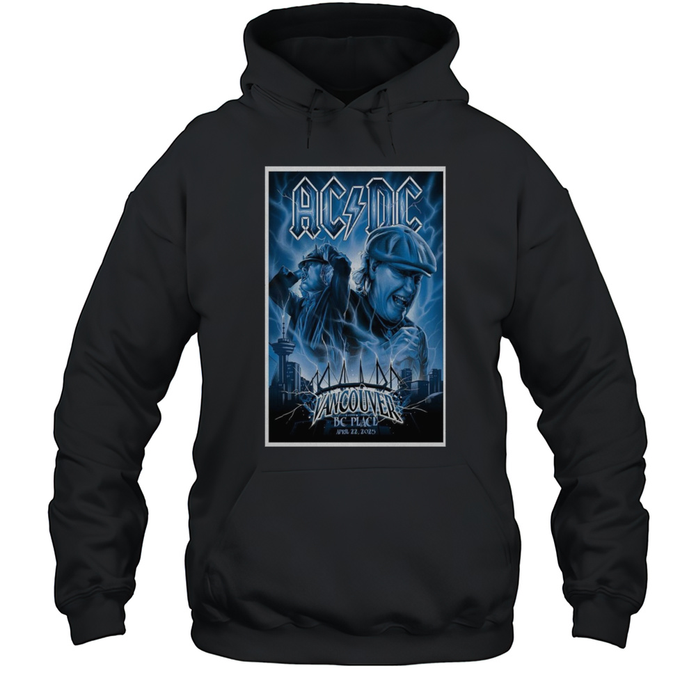 AC DC BC Place Stadium April 22 2025 Vancouver BC Event Shirt Unisex Hoodie