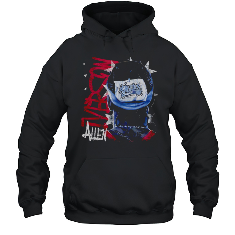 Allen Iverson Philadelphia 76ers Vintage NBA Shirt Unisex Hoodie