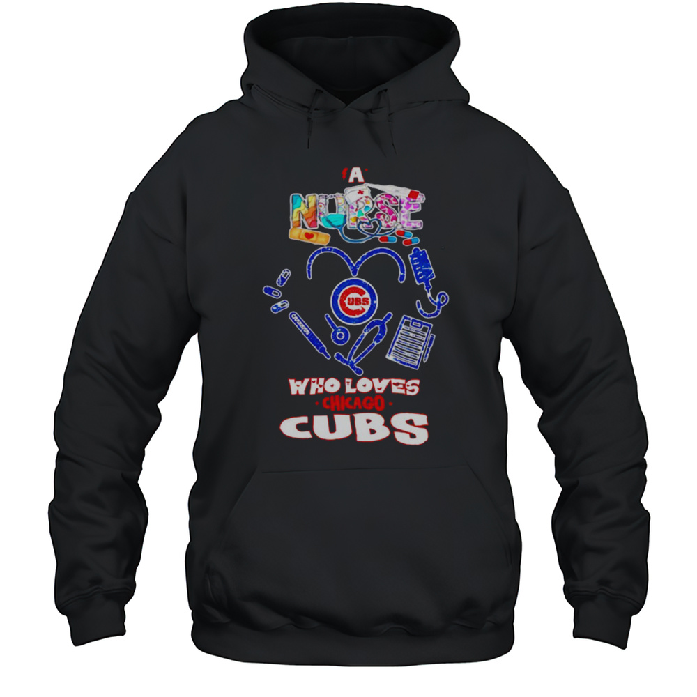 Caring Hearts And Fierce Spirit Chicago Cubs Nurses Day Shirt Unisex Hoodie