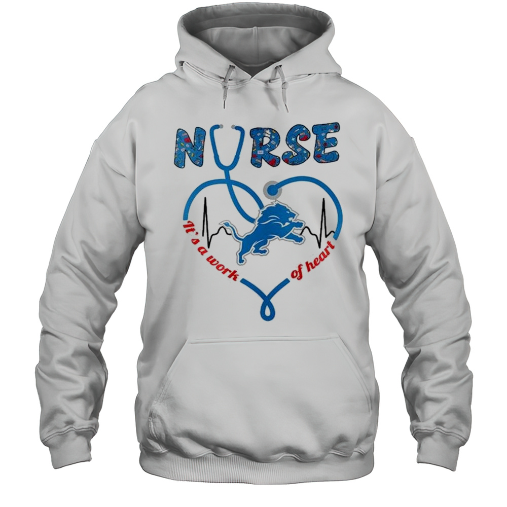 Detroit Lions Nurses Appreciation Night 2025 Shirt Unisex Hoodie