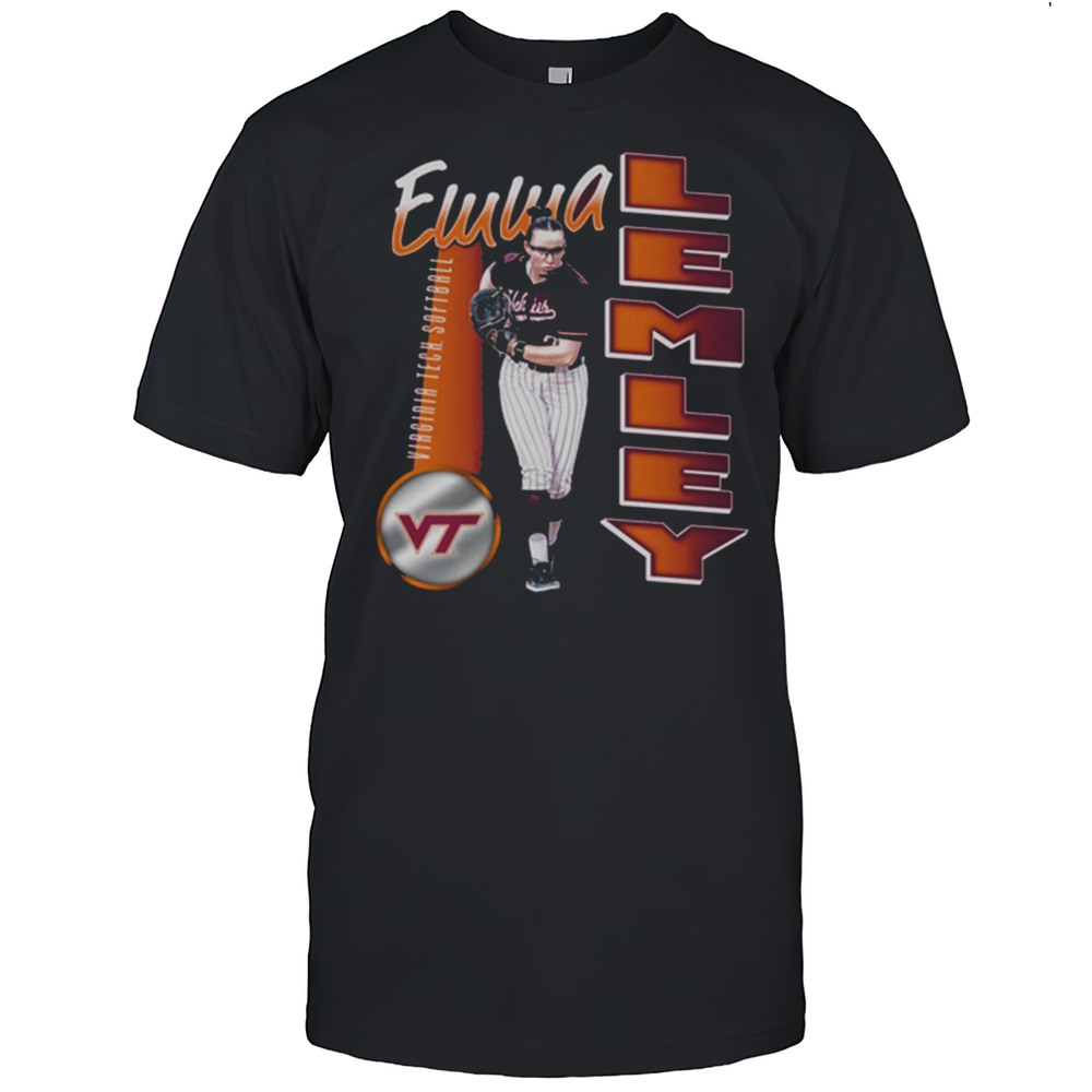 Emma Lemley Illustrated Virginia Tech Hokies Softball NCAA Division I 2025 T-shirt