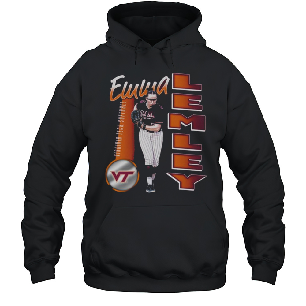 Emma Lemley Illustrated Virginia Tech Hokies Softball NCAA Division I 2025 T-shirt Unisex Hoodie