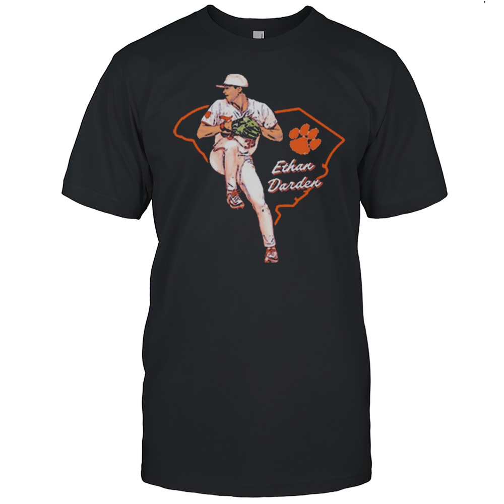 Ethan Darden Hometown Hero Clemson Tigers Baseball NCAA Division I 2025 T-shirt