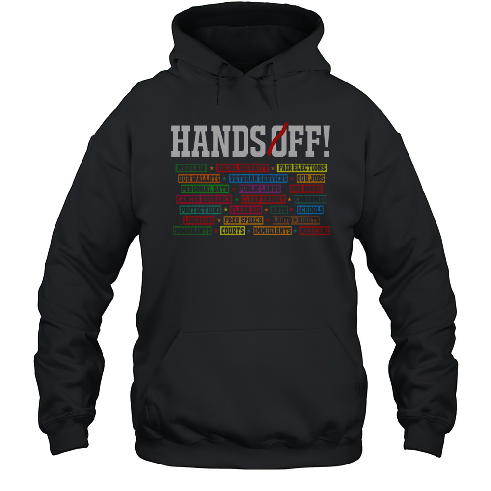 Hands Off Protest Social Security And Medicare Resist 8647 T-Shirt Unisex Hoodie