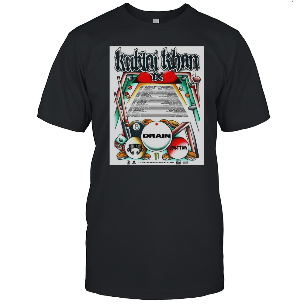 Kublai Khan TX North America September 18  October 26 2025 Tour T-shirt