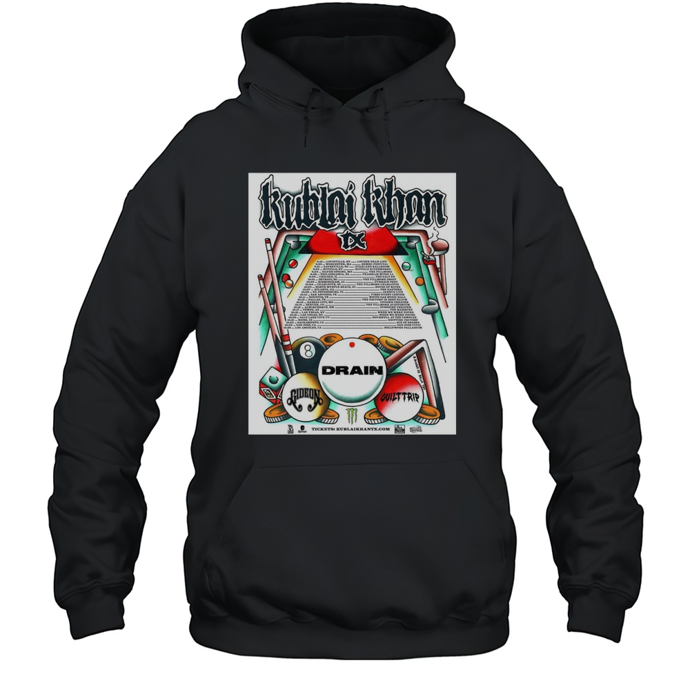 Kublai Khan TX North America September 18  October 26 2025 Tour T-shirt Unisex Hoodie