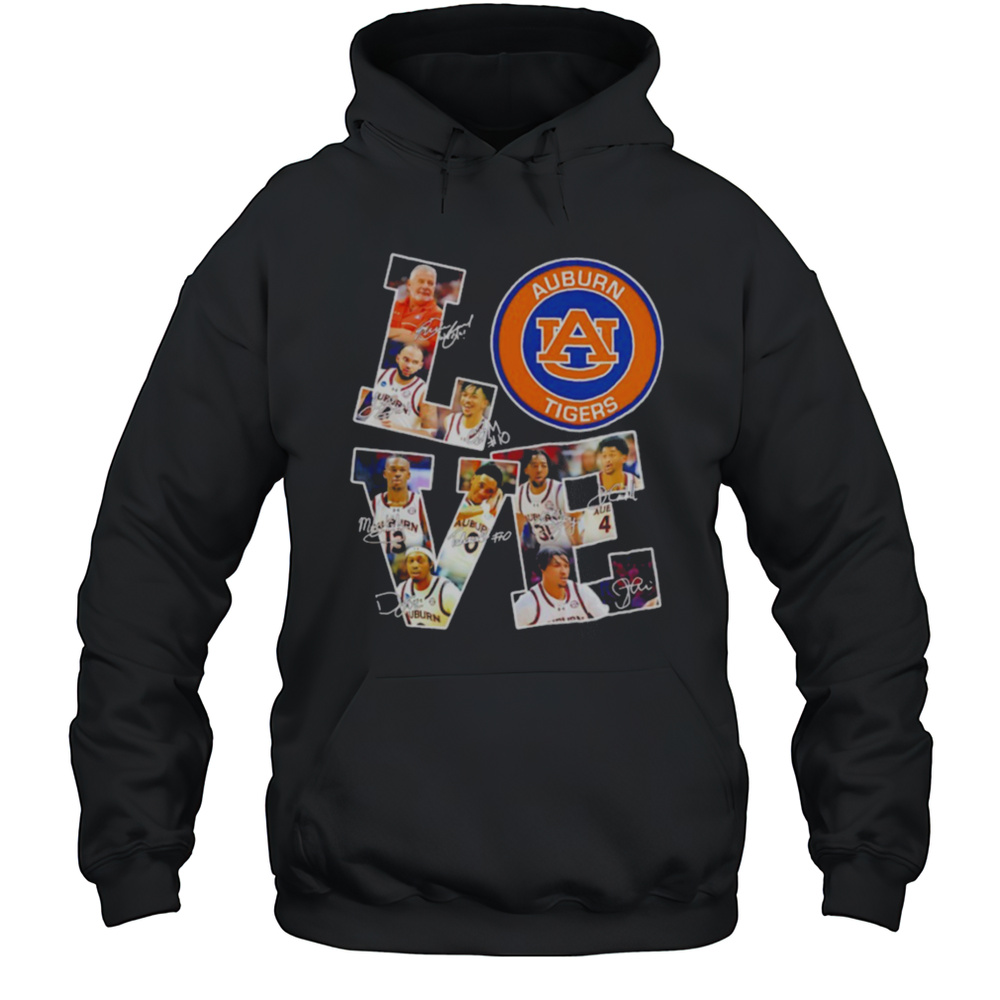 Love Auburn Tigers Fans Signature Shirt Unisex Hoodie