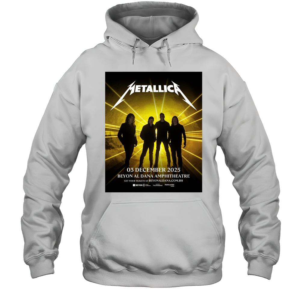 Metallica 03 December 2025 Beyon AL Dana Amphitheatre Poster T-shirt Unisex Hoodie