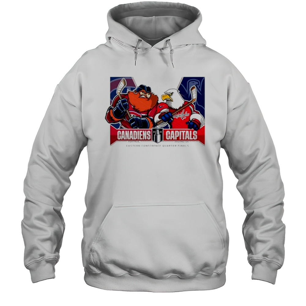 Montreal Canadiens Vs Washington Capitals 2025 Eastern Conference Quarter Finals Shirt Unisex Hoodie