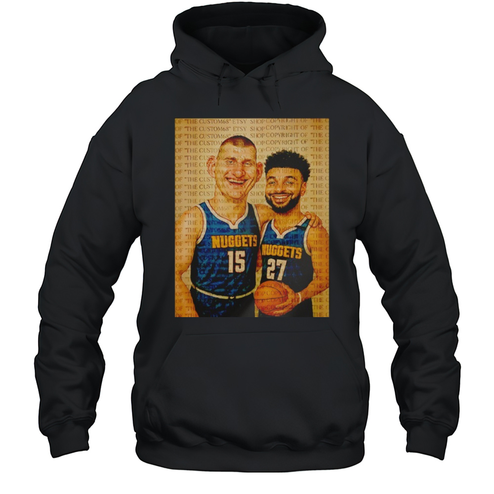 Nikola Jokic X Jamal Murray Denver Nuggets Step Brothers Funny Vintage Shirt Unisex Hoodie