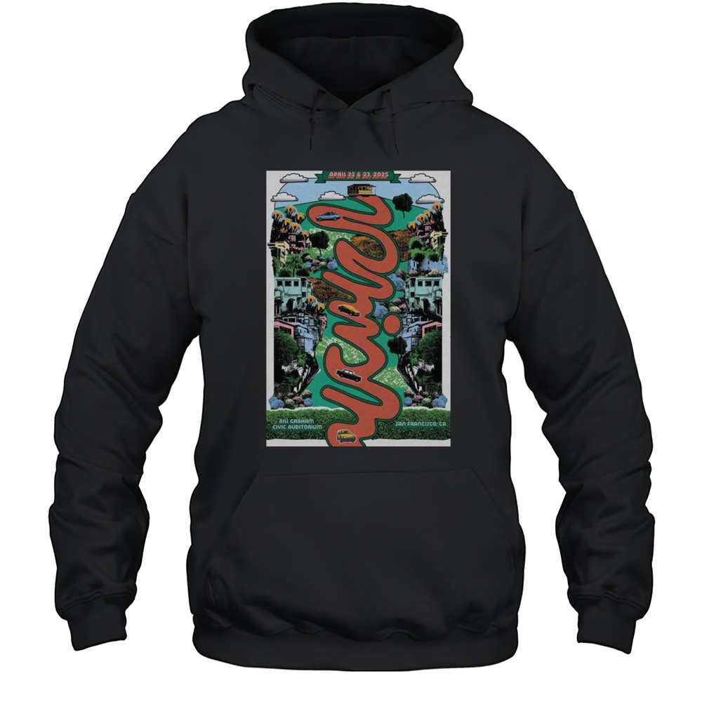Phish April 22-23 2025 Bill Graham Civic Auditorium San Francisco CA T-shirt Unisex Hoodie