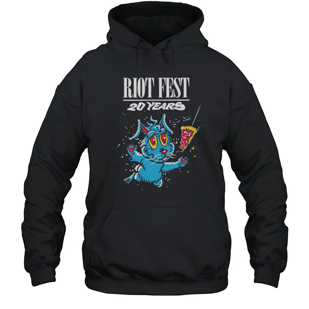 Riot Fest 20 Years Swimming Bunny Shirt Unisex Hoodie