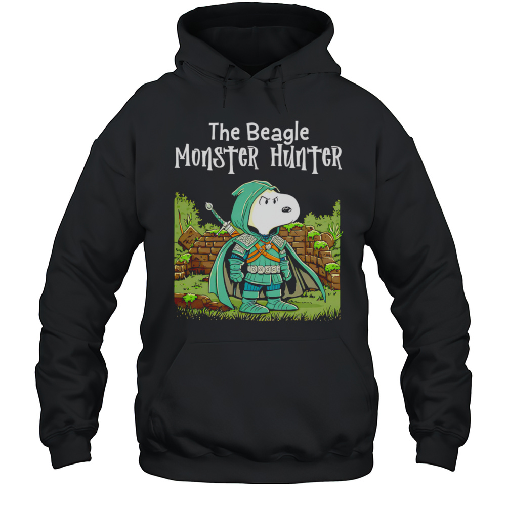 Snoopy The Beagle Monster Hunter Shirt Unisex Hoodie