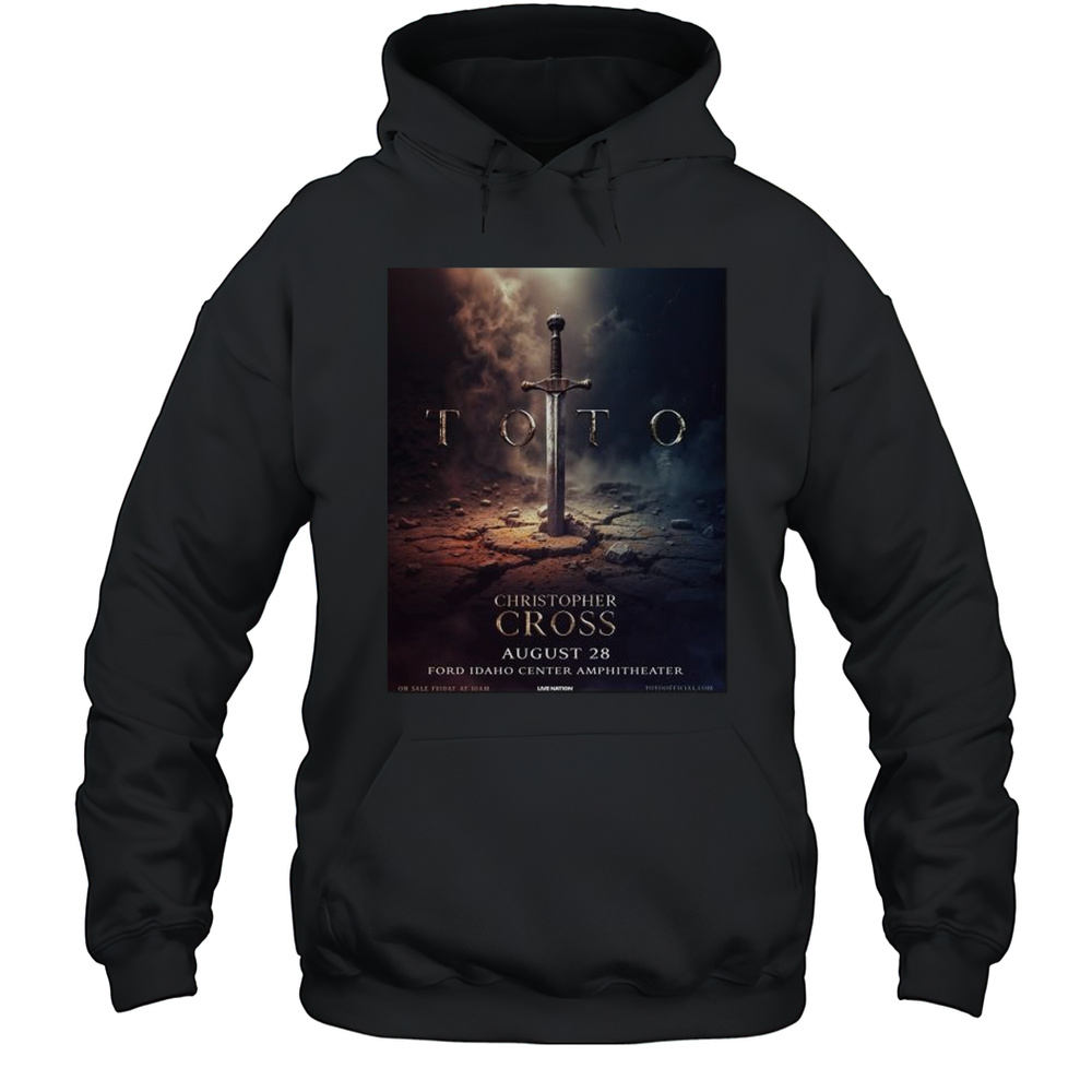 TOTO Christopher Cross August 28 2025 Ford Idaho Center Amphitheater T-shirt Unisex Hoodie