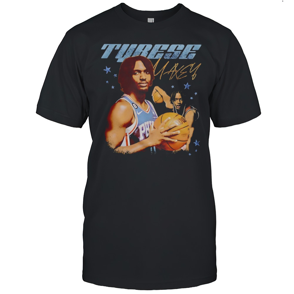 Tyrese Maxey Philadelphia 76ers Basketball Vintage Shirt