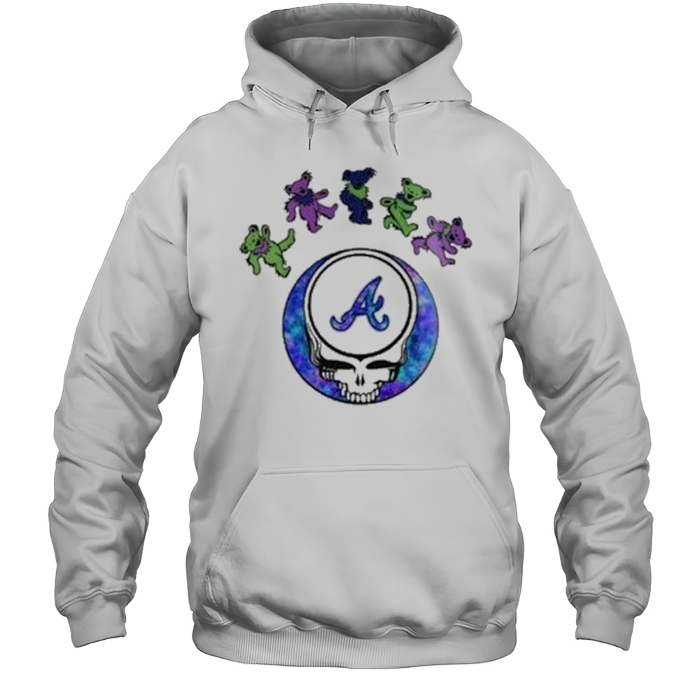 Atlanta Braves 2025 Skull Grateful Dead Night Baseball Shirt Unisex Hoodie