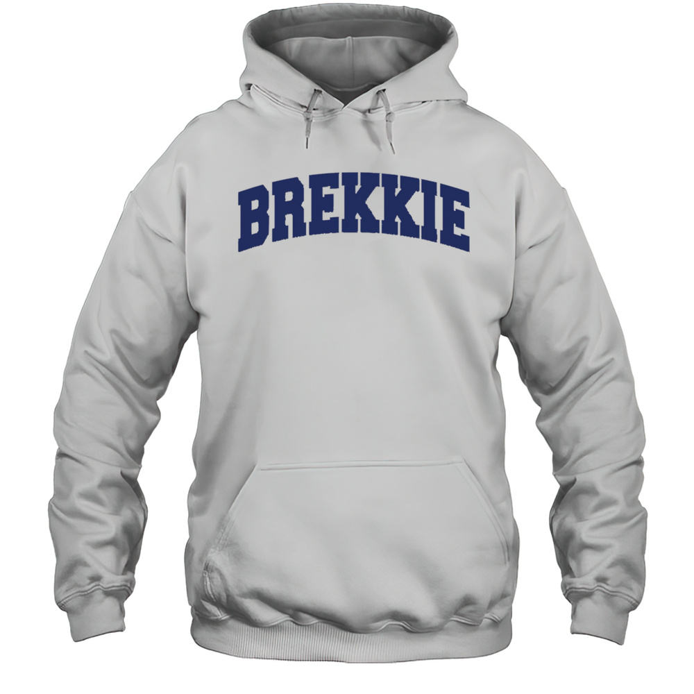 Brekkie Letter Shirt Unisex Hoodie