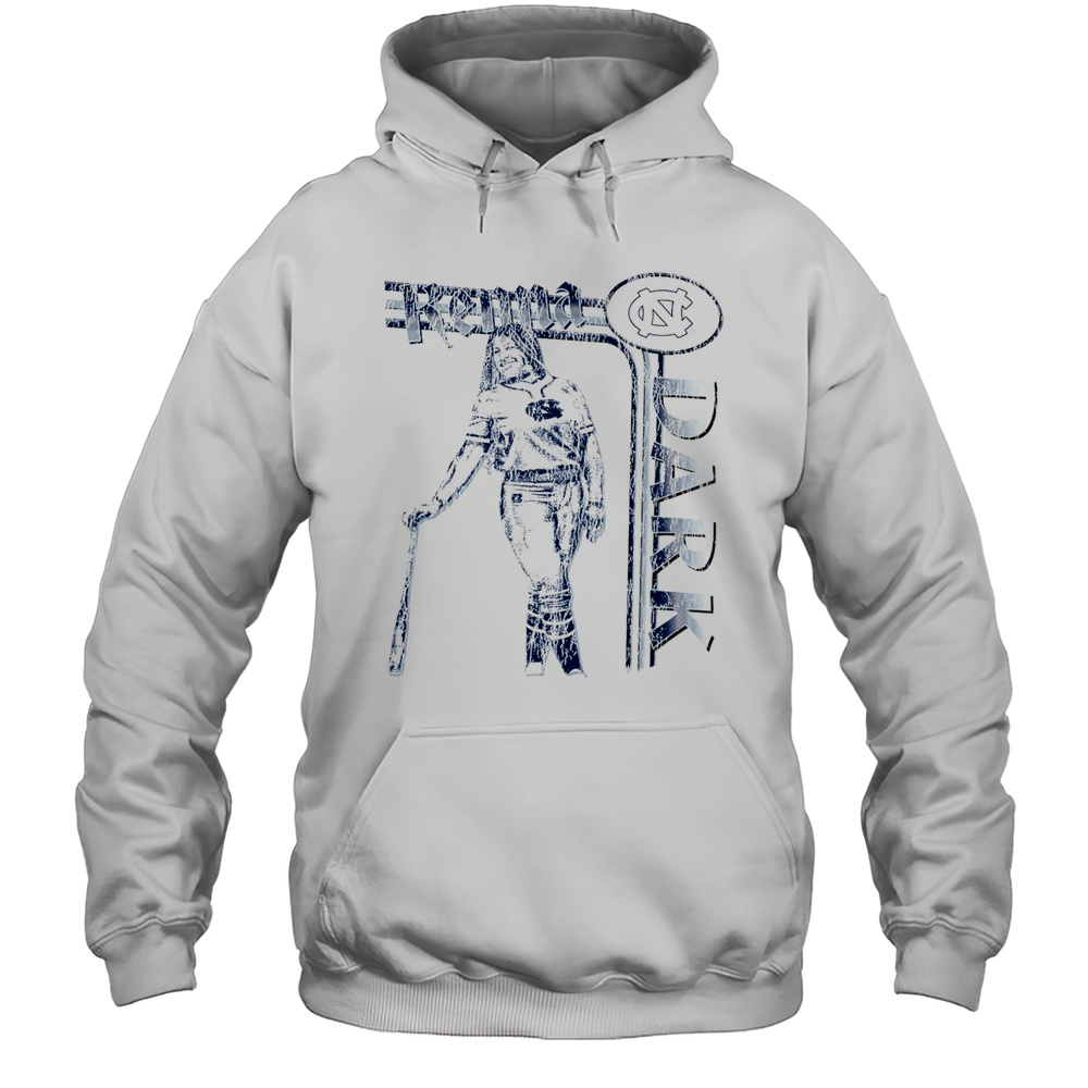 Kenna Dark Illustrated North Carolina Tar Heels Softball NCAA Division I Vintage T-shirt Unisex Hoodie