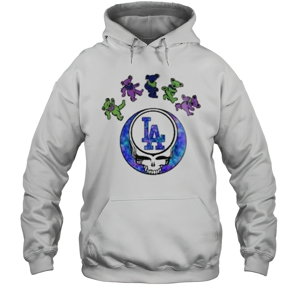 Los Angeles Dodgers 2025 Skull Grateful Dead Night Baseball Shirt Unisex Hoodie