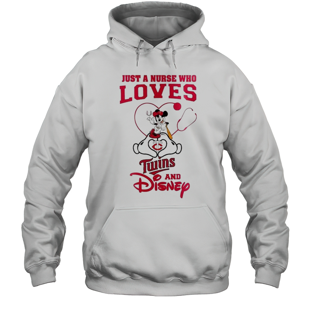 Minnesota Twins Mickey Mouse Just A Nurse Who Loves And Disney Baseball 2025 Shirt Unisex Hoodie